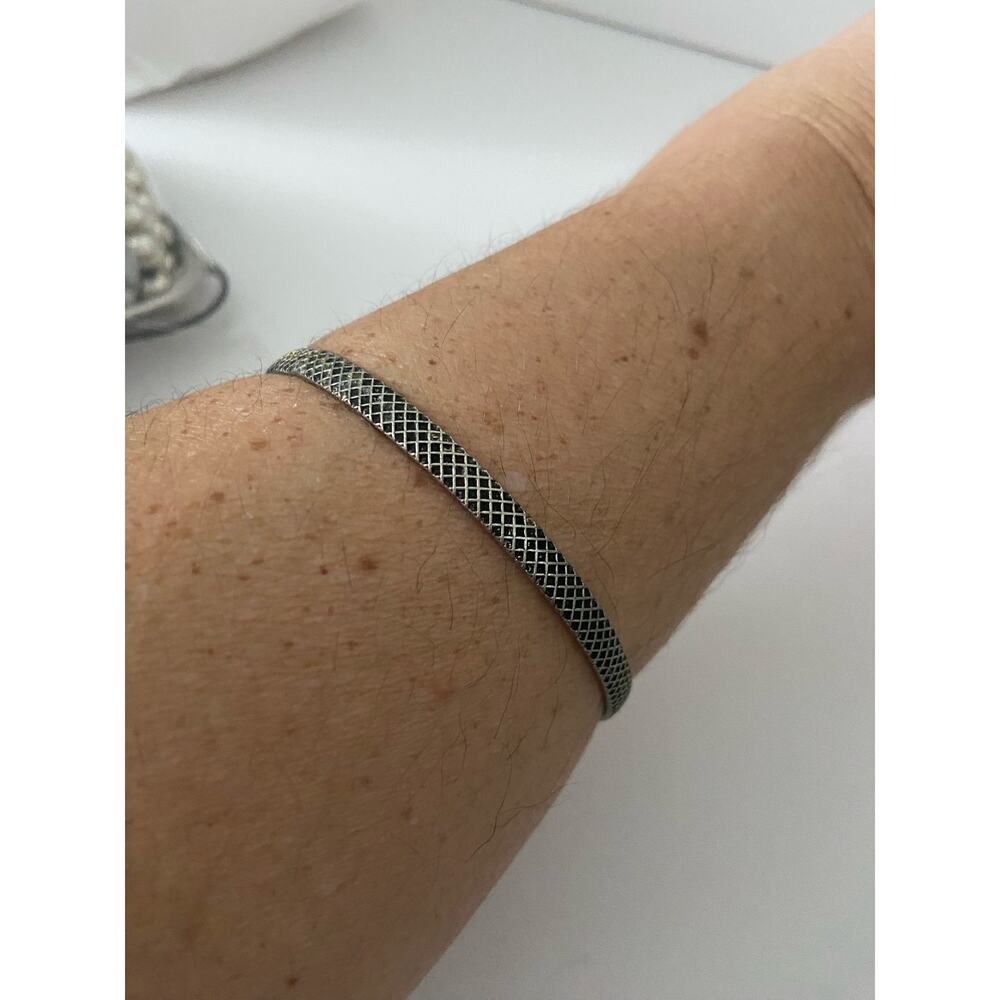 etched bangle bracelet